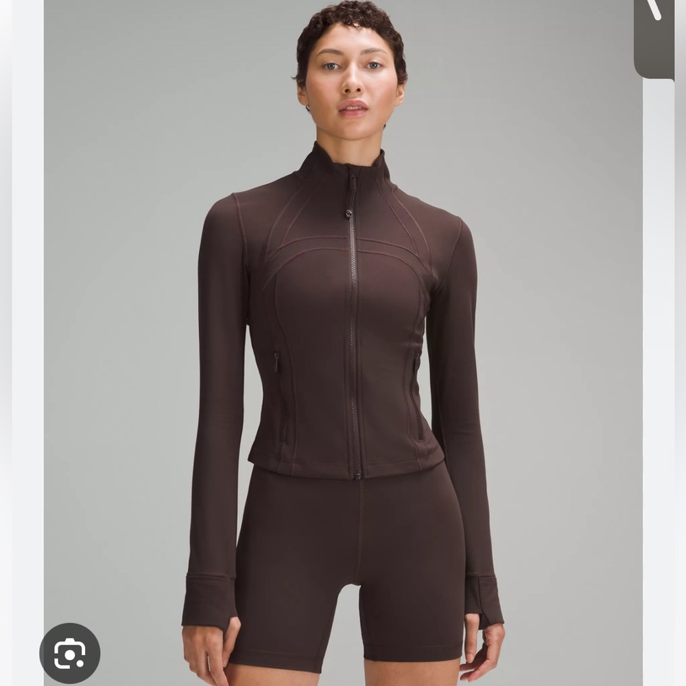 Lululemon Define cropped jacket nulu espresso
